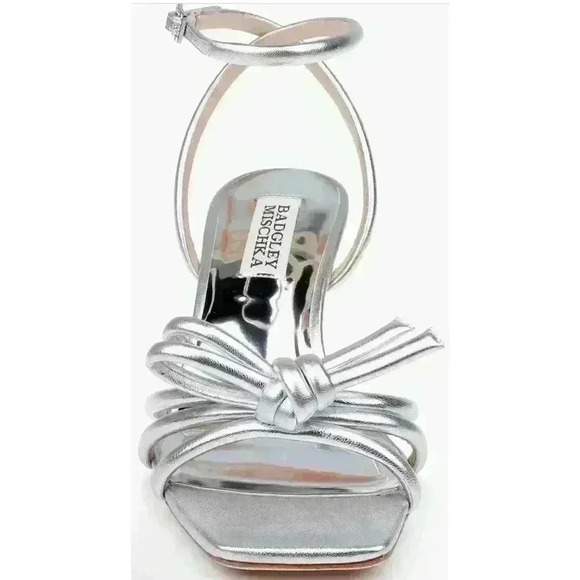 Badgley Mischka Collection Loyalty Ankle Strap Sandal in Silver Size 11‎ - Picture 1 of 10